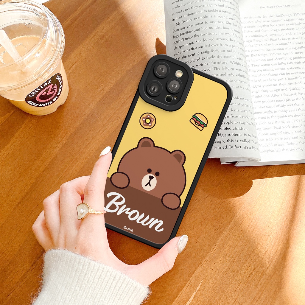 Ốp lưng iphone Cline friends cạnh vuông 6/6plus/6s/6splus/7/7plus/8/8plus/x/xs/11/12/13/14/pro/max/promax/plus/shin/case