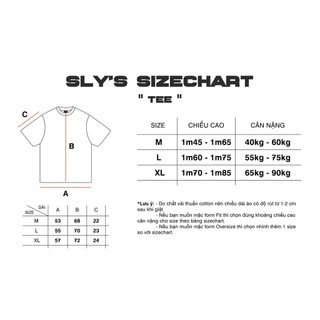 Áo thun SLY Stamp Đen | Kem | Navy