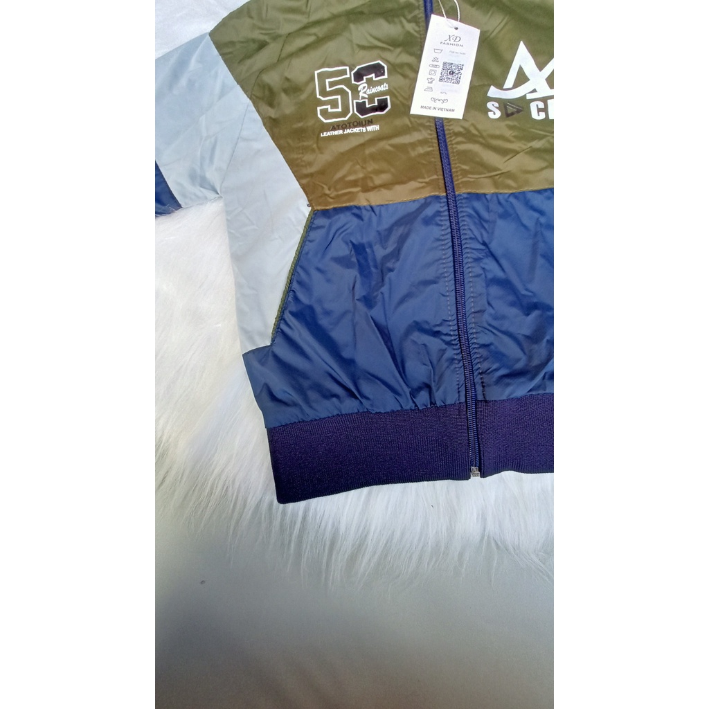 Áo khoác gió cho bé trai 15-18kg