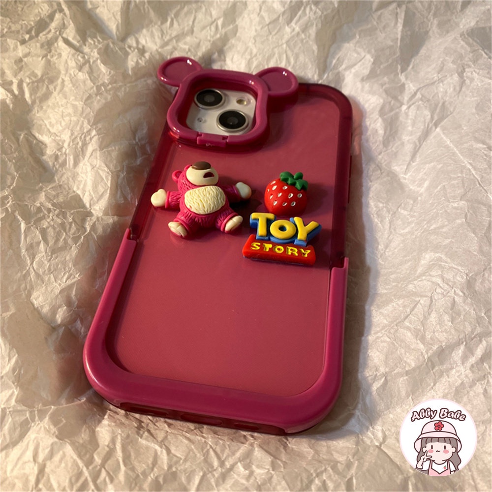 Ốp Điện Thoại TPU Mềm Chống Mồ Hôi Hình Tai Gấu 3D Cho Iphone 14 Pro Max 11 7Plus 13 12 11 Pro Max X XS