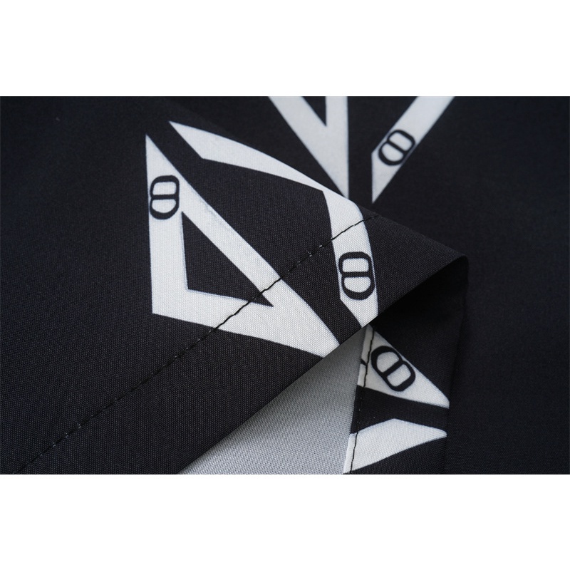 Áo Sơ Mi Tay Ngắn In Họa Tiết Hình Học Phong Cách Đường Phố Thời Trang Cho Nam Và Nữ