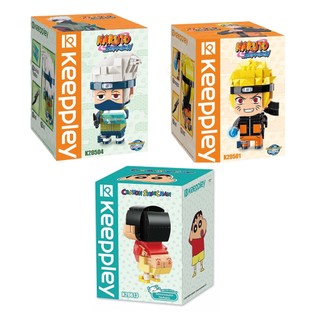 Đồ chơi lắp ráp xếp hình kiểu le/go, naruto - shin - kakashi - nobita - pokemon - hiệu keeppley
