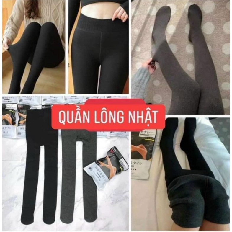 Quần tất nữ len tăm lót lông nỉ xuất Nhật siêu ấm hàng cao cấp#