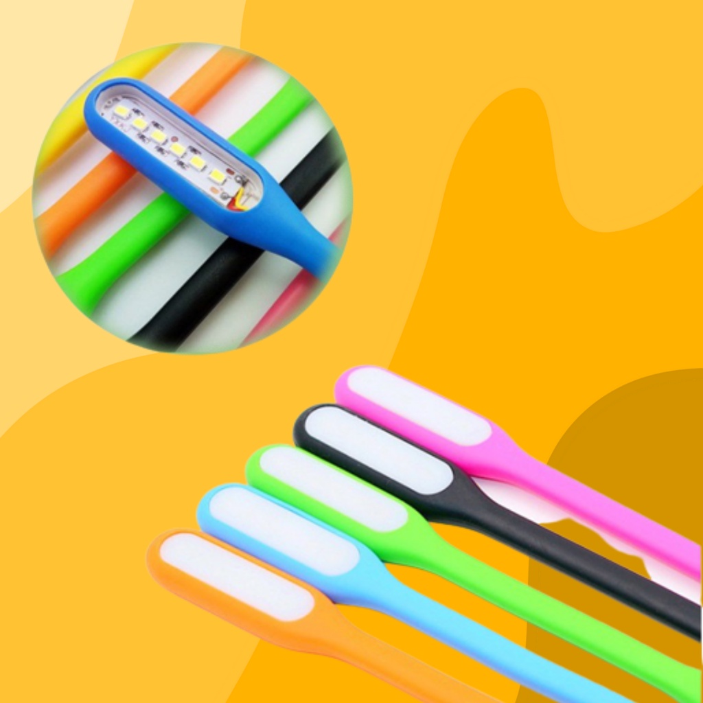 Đèn led mini usb siêu sáng, vỏ nhựa dẻo phụ kiện cắm cổng USB sạc dự phòng laptop có thể gập gọn tiện lợi