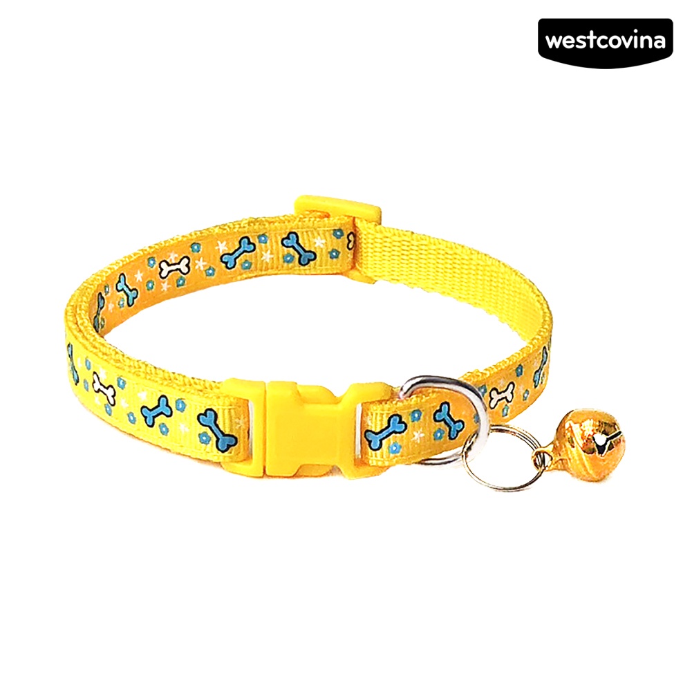 [COD]♘Vòng Cổ Họa Tiết Xương Cho Thú Cưng