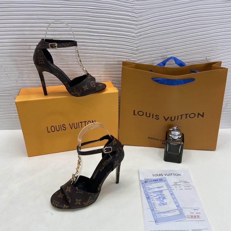 Cao Gót LV Đen Nâu Full Size 35-39  -  By Anh Dinh Phuong
