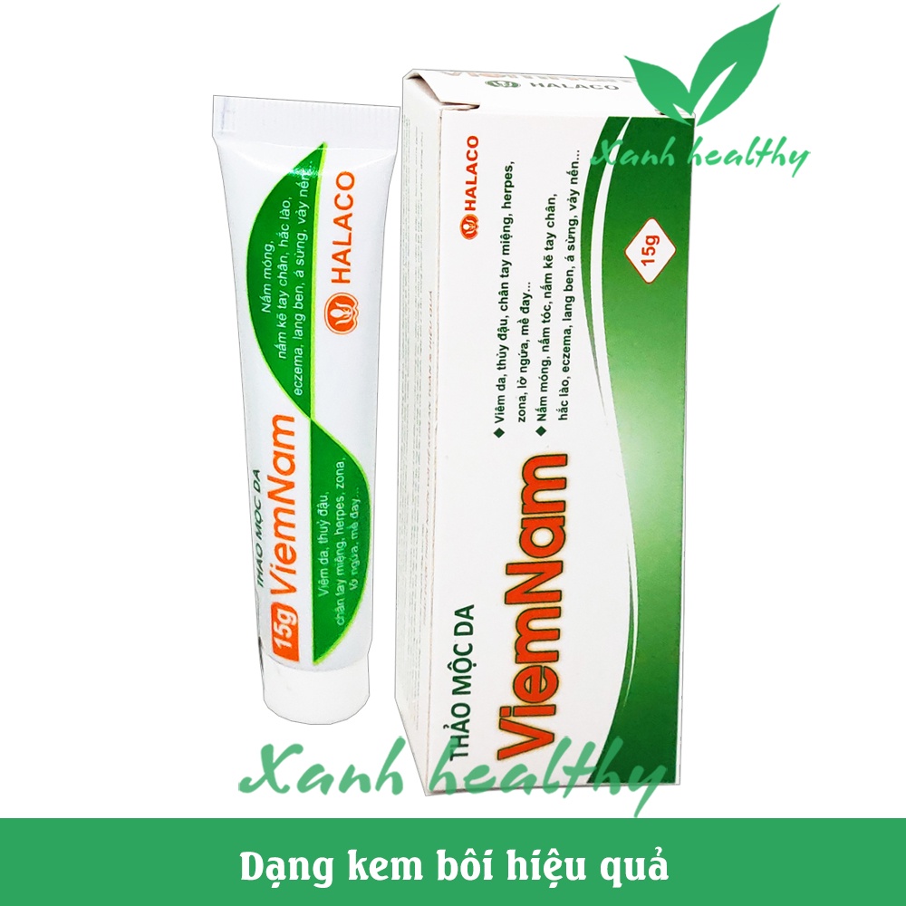 Thảo Mộc Da ViemNam - kem bôi giảm nấm mẩn ngứa, thủy đậu, zona, chân tay miệng, nấm ngoài da hiệu quả - Tuýp 15g