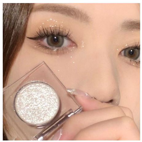 Phấn nhũ mắt Dikalu đơn sắc ánh nhũ lấp lánh highlighter Tone Trắng - Nâu | BigBuy360 - bigbuy360.vn