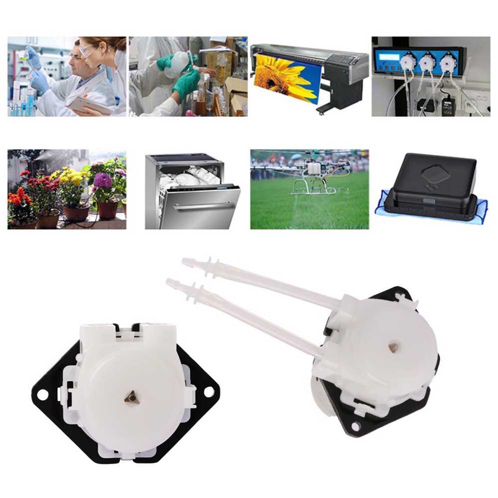 Máy Bơm Nhu Động DC 12V D3 3x5mm Lưu Lượng Dòng Chảy 15-100ml/min, DIY Dùng Trong Phòng Thí Nghiệm, Ứng Dụng Chiết Rót