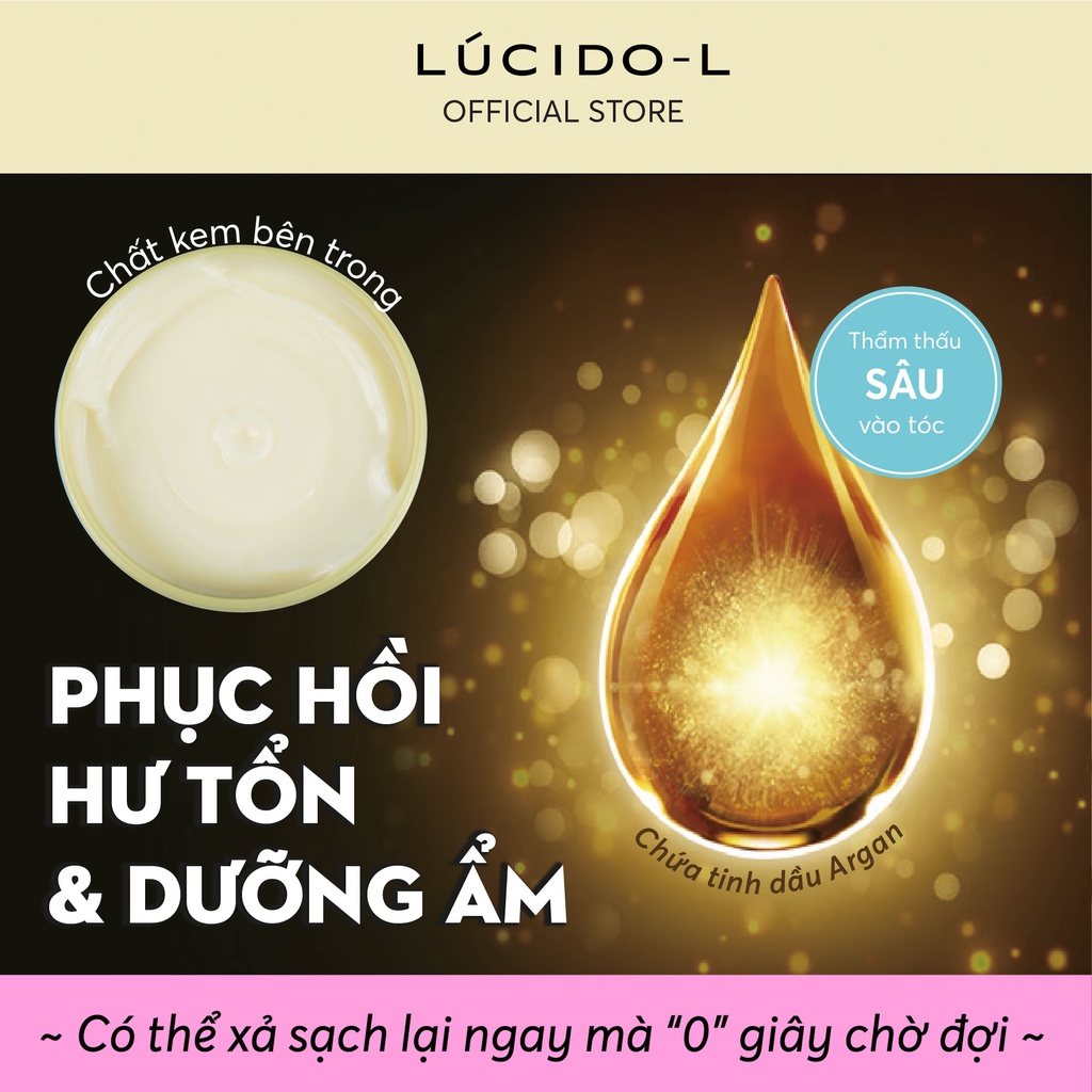 Mặt Nạ Phục Hồi Hư Tổn Tóc LÚCIDO-L Hair Treatment 220g