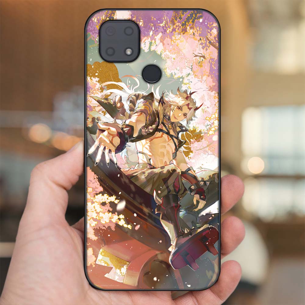 Ốp lưng Xiaomi Redmi 10C viền đen in hình Arataki Itto Genshin Impact