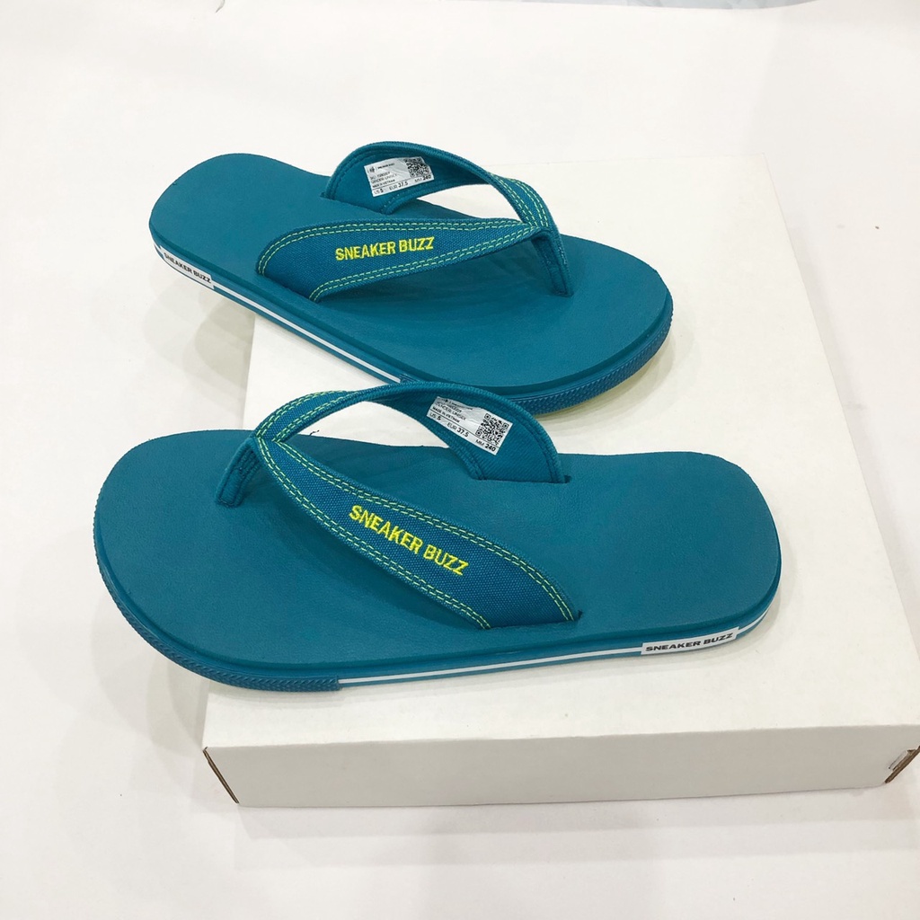 Dép Sneaker Buzz full xanh ngọc xỏ ngon chính hãng 1SB0009