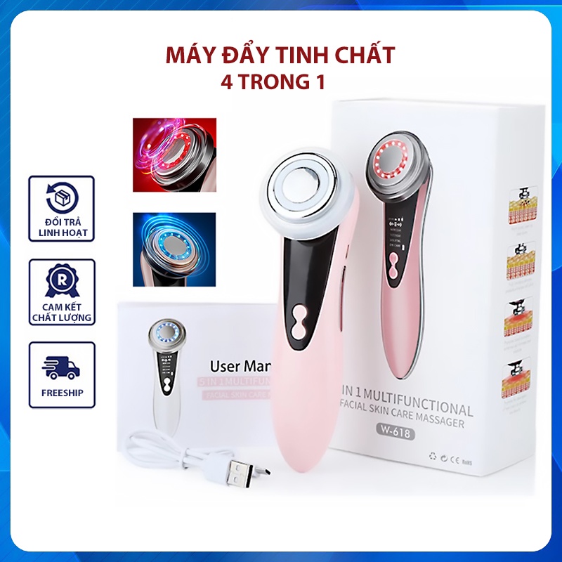 Máy đẩy tinh chất, máy điện di tinh chất, máy massage tẩy trang, mát xa mặt nâng cơ, sạch mụn trẻ hóa da (BH 1 đổi 1) | BigBuy360 - bigbuy360.vn