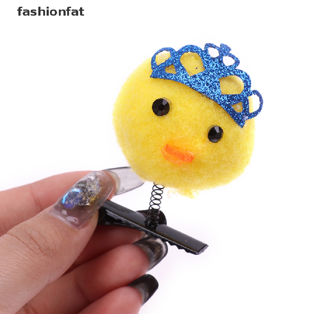 Kẹp Tóc Lò Xo Hình Chú Vịt Vàng Nhỏ Dễ Thương Cho Bé Gái