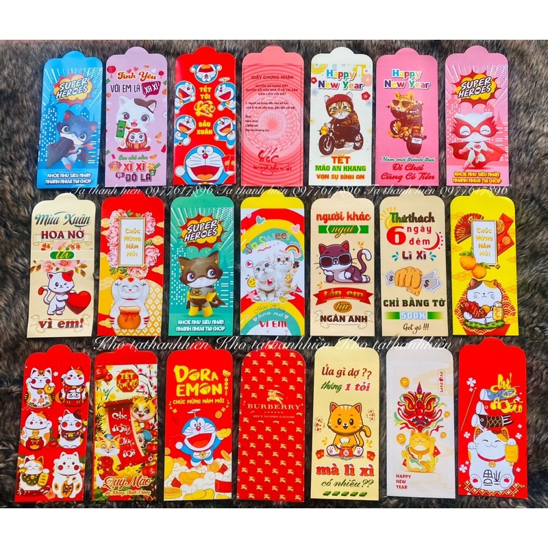 Combo 10 bao lì xì đón Tết 2023
