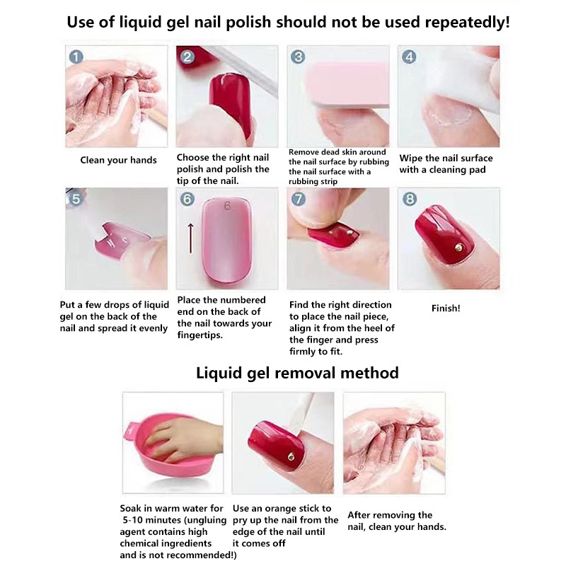 Long Island ice tea Miếng Dán Trang Trí Móng Tay Ngắn Và Mỏng Nhẹ Hình Hoa Trà Ba Chiều Cho Nữ JP5