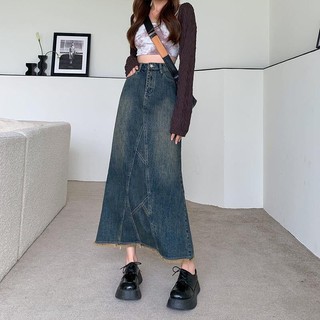 Chân váy jean maxi 450k