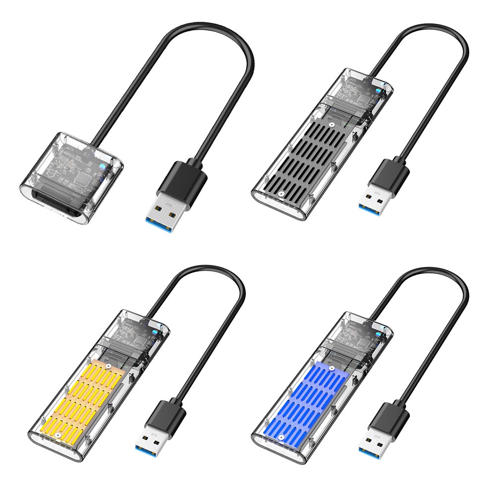 Hộp Đựng Ổ Cứng M2 SSD M.2 - USB3.0 Gen 1 5Gbps SATA NGFF SSD