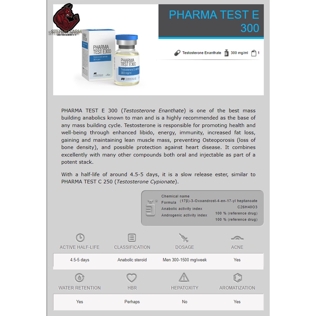 TES E300 - Chính Hãng PHARMAC0M Lọ 10ml