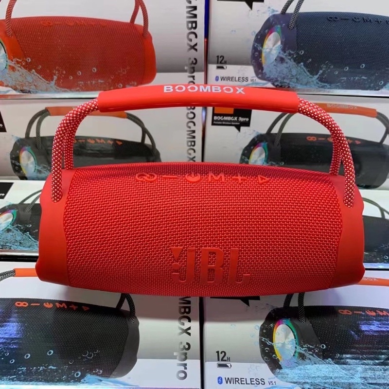 Loa Bluetooth JBL Bombox 3 Pro đèn leb bass mạnh âm thanh lớn Pin tới 6h - Kết nối nhiều loa cùng lúc BH 1-1