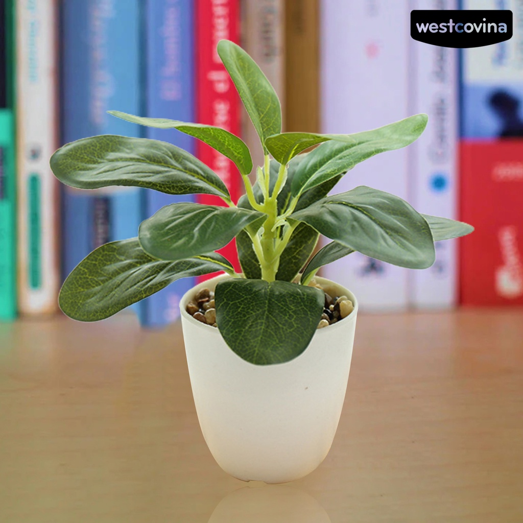 [WEST]⚘Chậu Cây Giả Không Phai Màu Lâu Trôi Không Cần Khoan Lỗ Trang Trí Đám Cưới