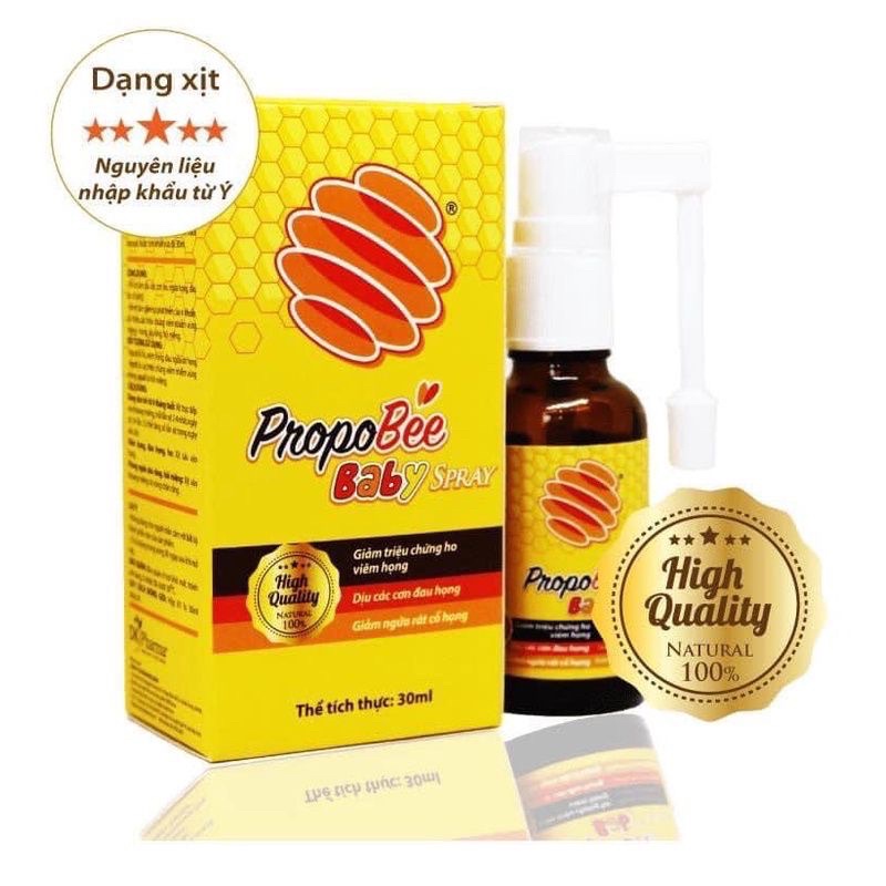 ✅ Xịt họng keo ong PROPOBEE BABY, Hỗ trợ giảm ho, viêm họng chuyên biệt dành cho các bé từ 06 tháng tuổi trở lên