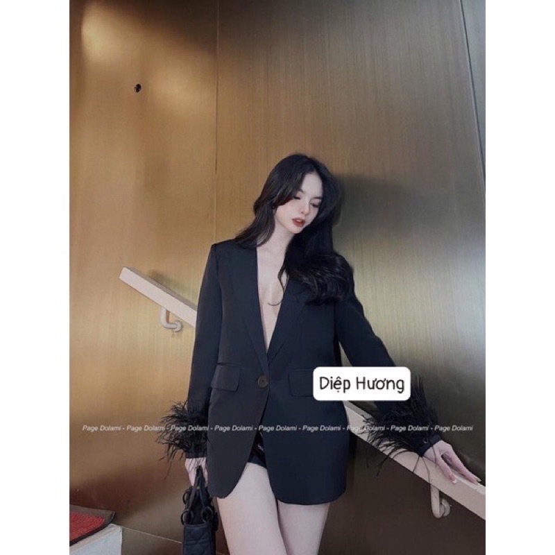Áo vest lụa tay lông 2 lớp chất dày dặn có độn vai (kèm video/ ảnh thật)