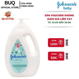 Sữa tắm johnson's chứa sữa và gạo 1000ml -chính hãng