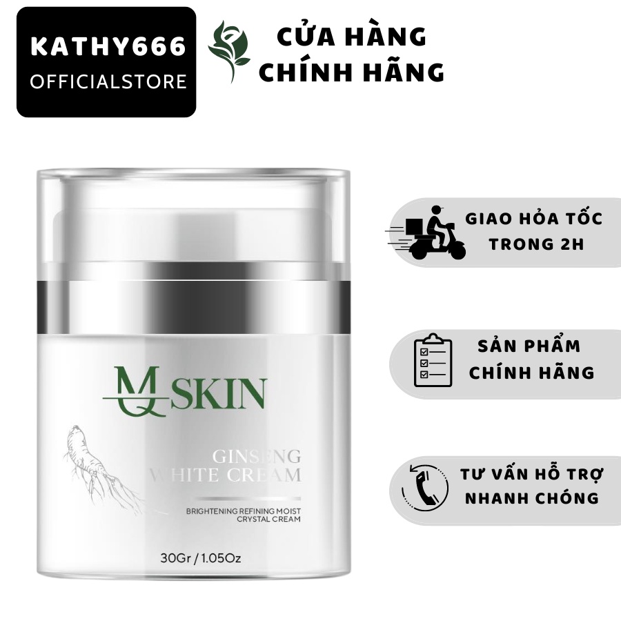 Kem face nhân sâm MQ Skin dưỡng da gấp 5 lần chống nám, tàn nhang lão hóa Ginseng white cream 30g