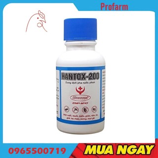 Hantox 200 ruoi muoi, kiến gian, mò, mạt mòng sản phẩm cong ty Hanvet