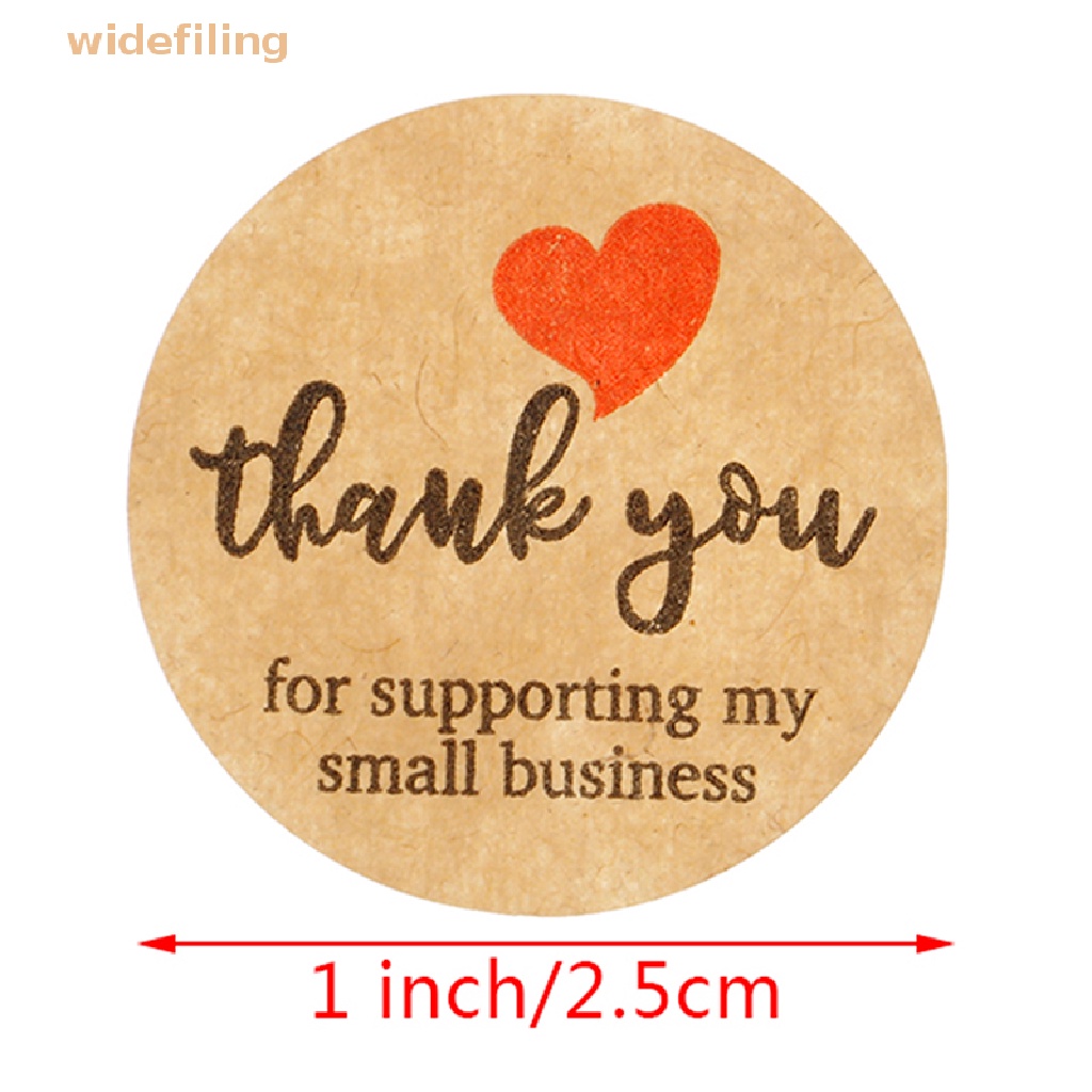 Bộ 500 Miếng Dán Tròn In Chữ Thank You Độc Đáo Dùng Trang Trí