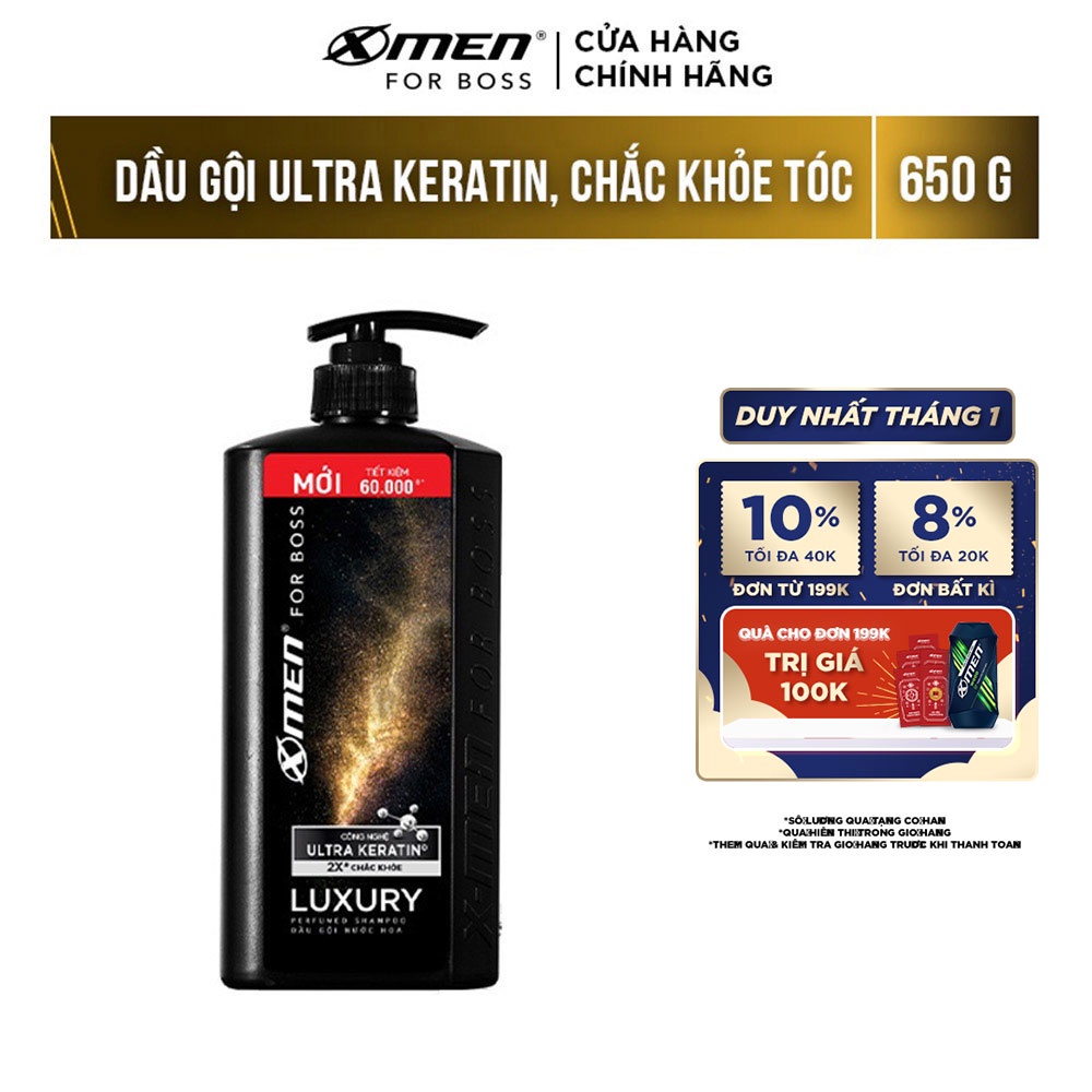 Dầu gội nước hoa X-Men for Boss Luxury 650g