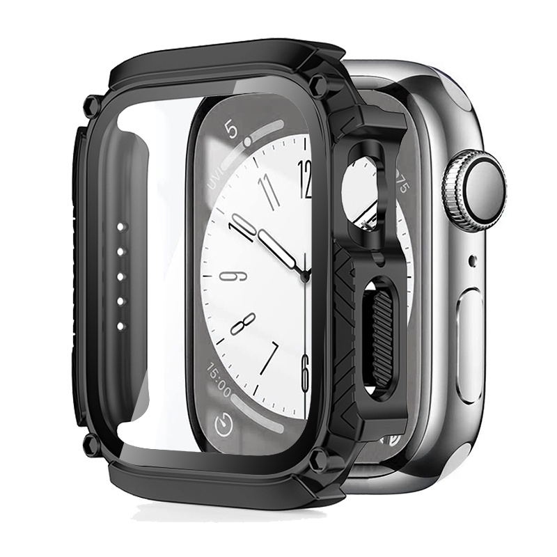Ốp Lưng KíNh CườNg LựC ChốNg NướC Cho ĐồNg Hồ Apple iWatch SE 8 7 6 SE 5 4 40mm 41mm 44mm