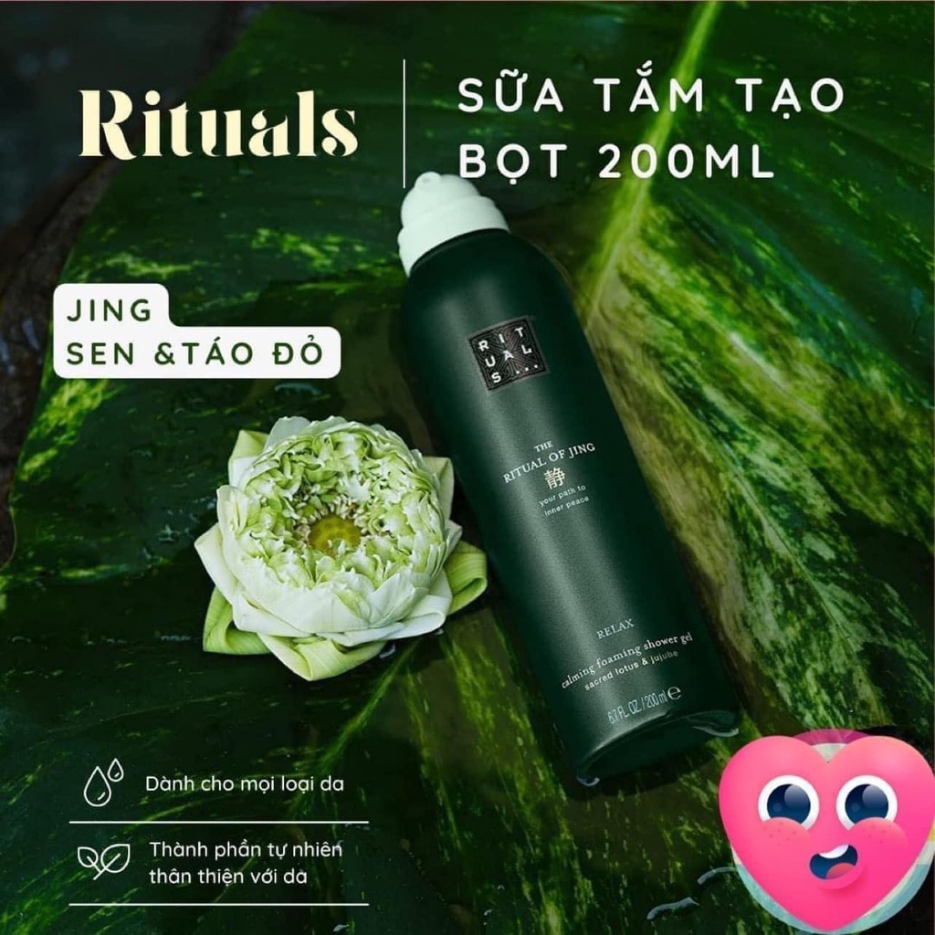 Sữa tắm tạo bọt cao cấp Rituals Foaming Shower Gel 200ml