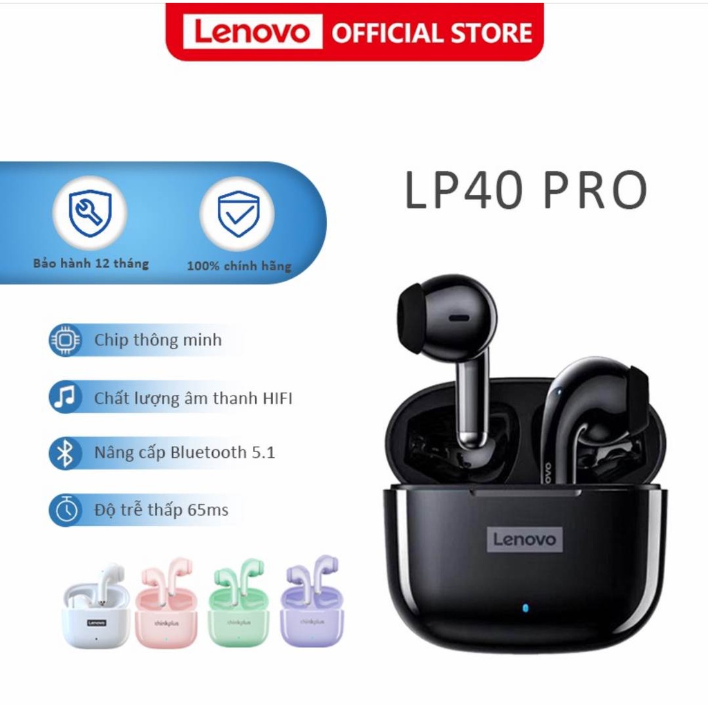 Tai nghe Bluetooth lenovo LP40 PRO/LP40 không dây Bluetooth 5.1