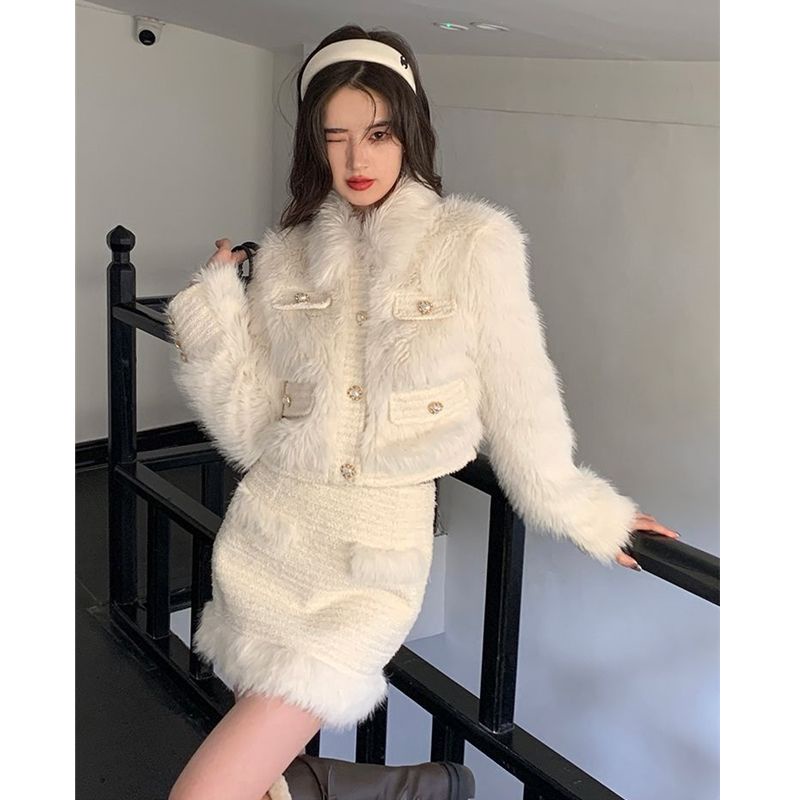 Áo Khoác Giả Lông Dáng Dài Thiết Kế Mới Thời Trang Dành Cho Mùa Đông