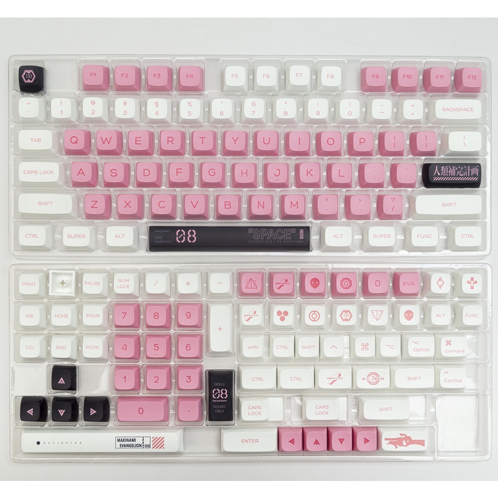 EVANGELION-08 Keycaps XDA Profile EVA 08 PBT Dye Sub Bàn Phím Cơ Keycap