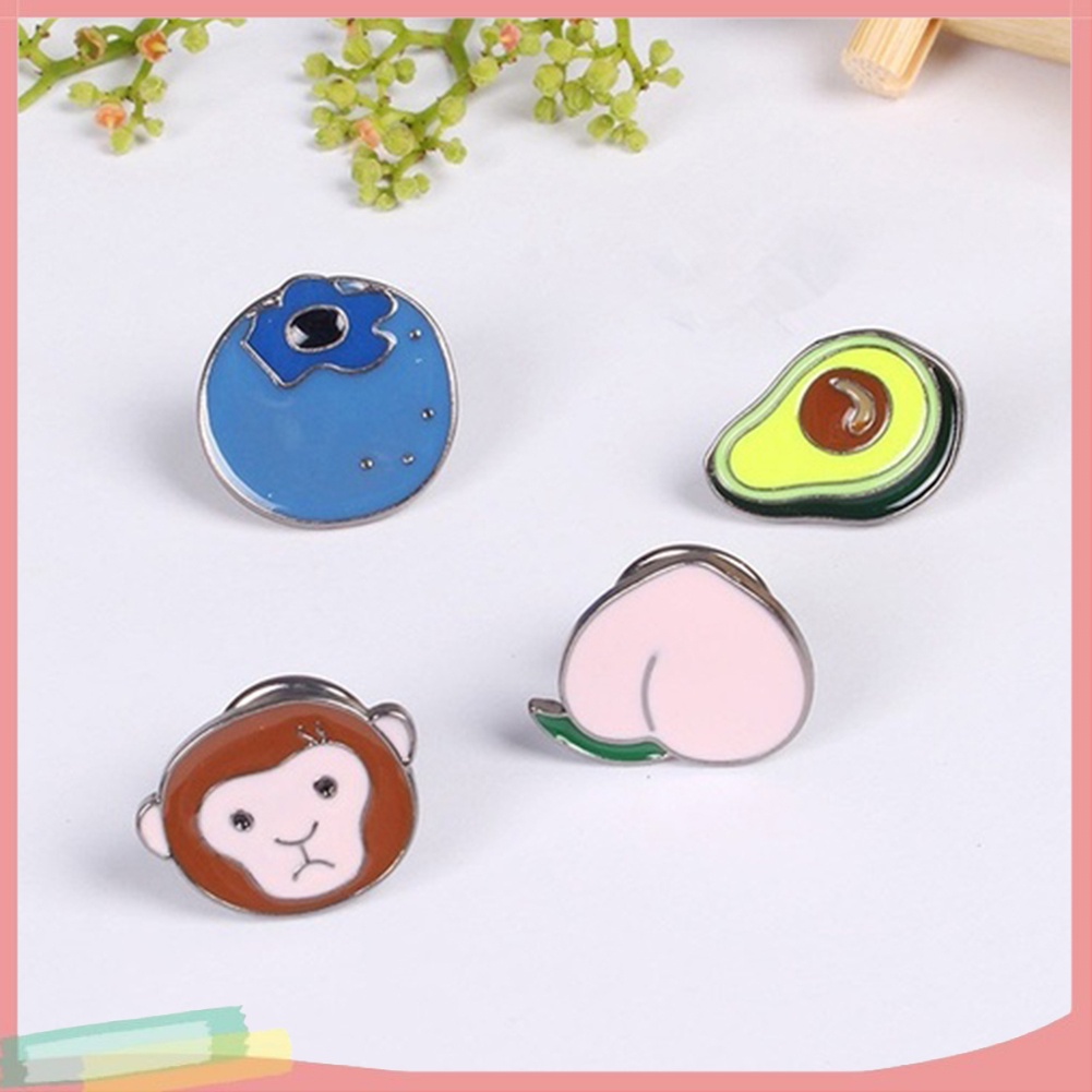 Huy hiệu cài áo họa tiết động vật hoạt hình blueberry độc đáo
