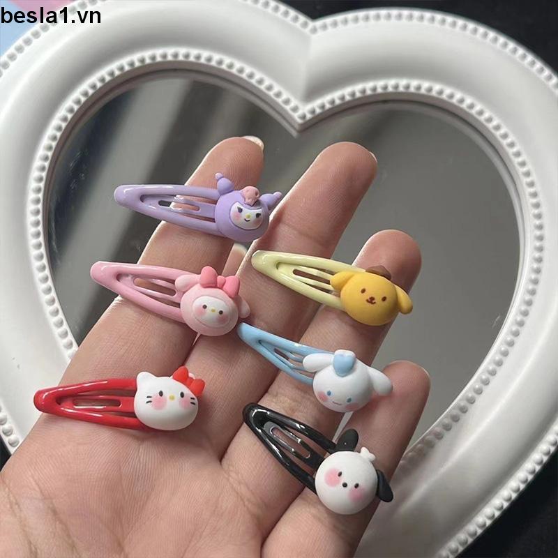 Kẹp Tóc Mái Bên Hông Họa Tiết Hoạt Hình Sanrio Ngọt Ngào Dễ Thương Phong Cách Hàn Quốc Cho Bé