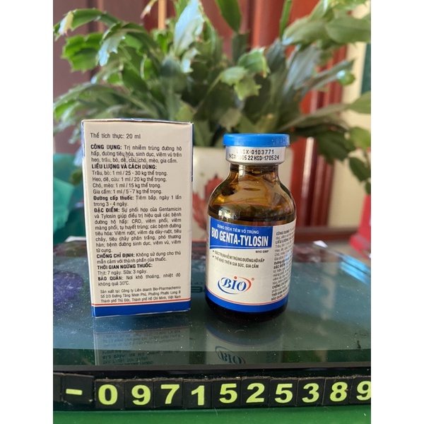 Bio Gen-ta Ty-lo-sin - dùng cho chó mèo, gia cầm, gia súc