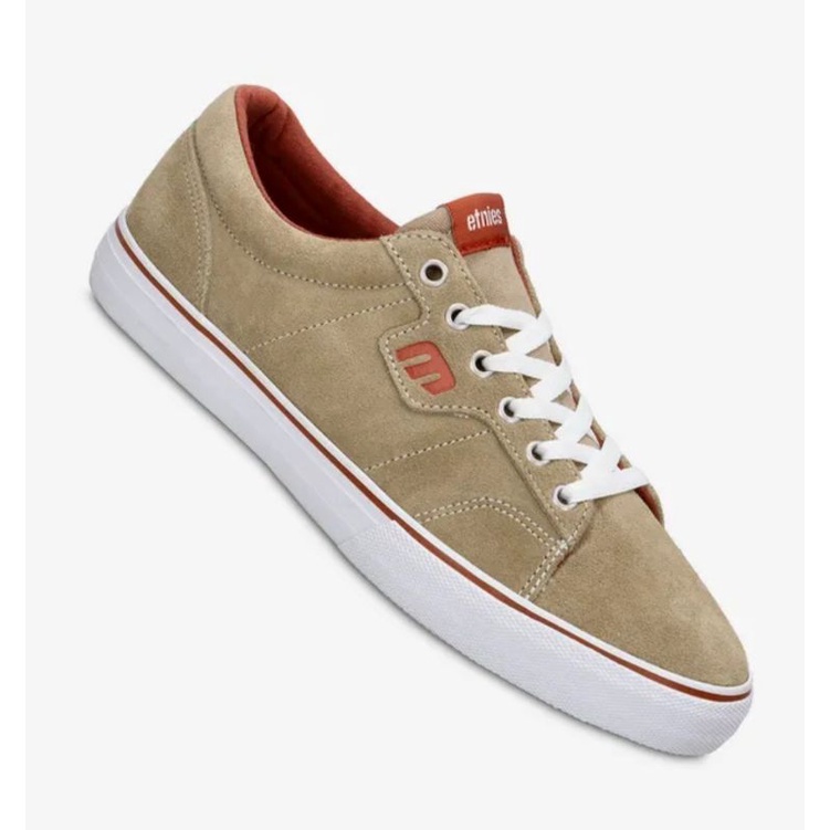 Giày xuất khẩu Etnies nâu logo đỏ cho Nam, nữ