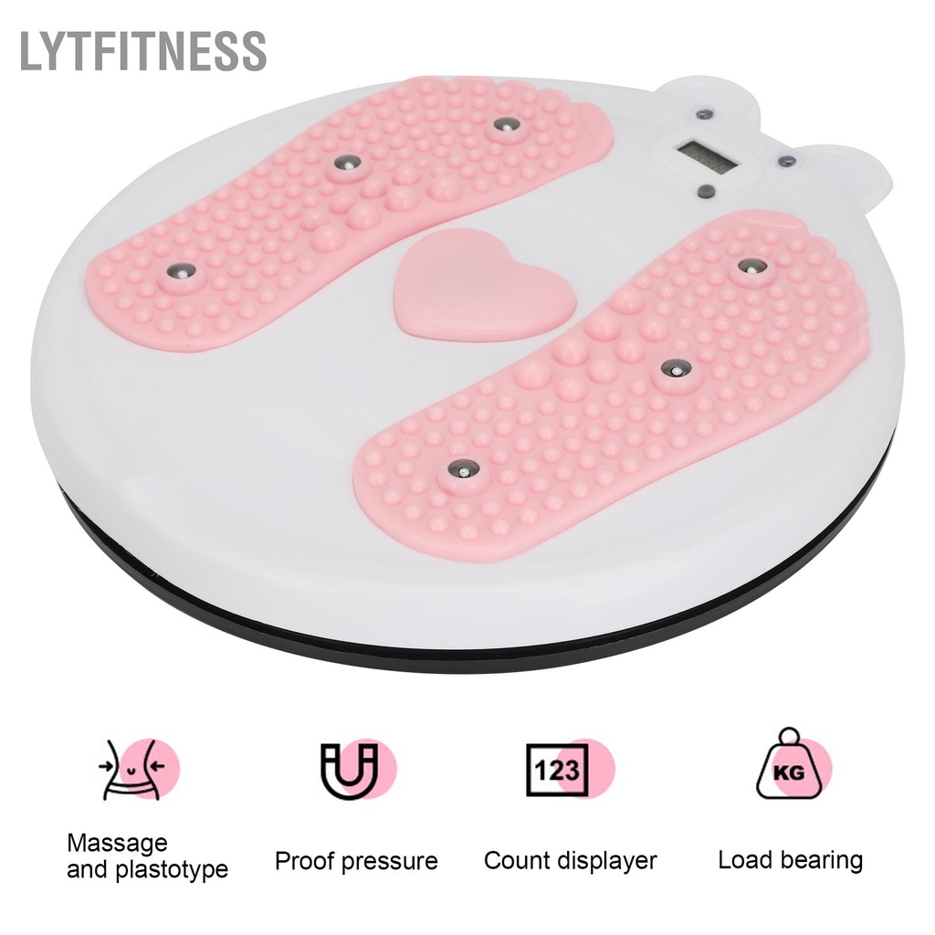 LYTFitness Đĩa xoay eo Bảng máy đĩa cho bài tập tạo dáng cơ thể 6 nam châm