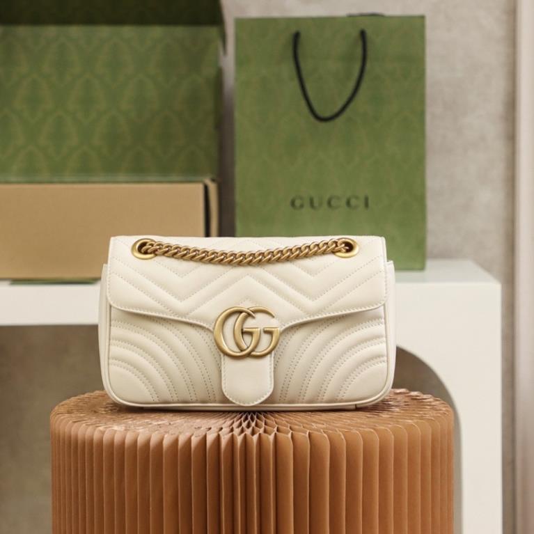 Túi xách Gucci Marmont da cừu phụ kiện mạ size 26cm fullbox