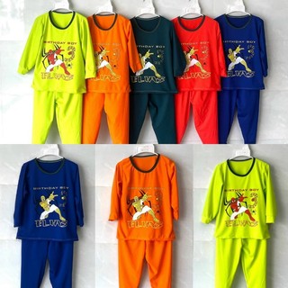 Combo 5 bộ 5 màu thun dày dặn dài tay bé trai