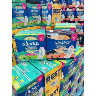 Băng vệ sinh ALWAYS Ultra Thin (siêu mỏng, thấm hút tốt, kháng khuẩn khử mùi cực đỉnh) - Hàng Mỹ
