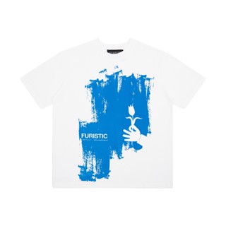 [HỎA TỐC] [VOUCHER GIẢM NGAY 20K] Áo thun tay ngắn cổ tròn boxy 100% cotton / FURISTIC® BRUSHED BLUE BOXY TSHIRT -