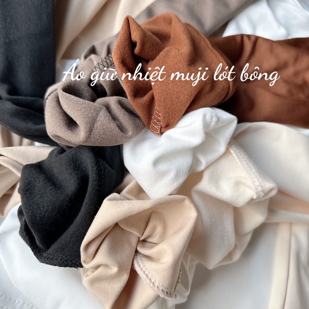 Áo giữ nhiệt muji cao cổ myra - GiunhietMuji207