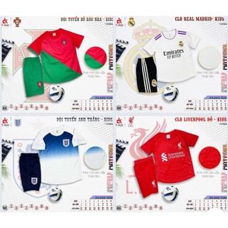 ÁO BÓNG ĐÁ TRẺ EM - Bộ bóng đá trẻ em các clb đồ đá banh trẻ em câu lạc bộ - THỜI TRANG HÈ CHO CÁC BÉ