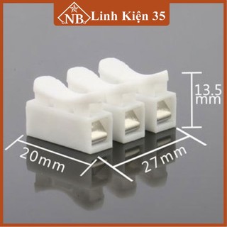 Cầu nối dây điện 3P (từ nhựa PP trắng) - 1 chiếc