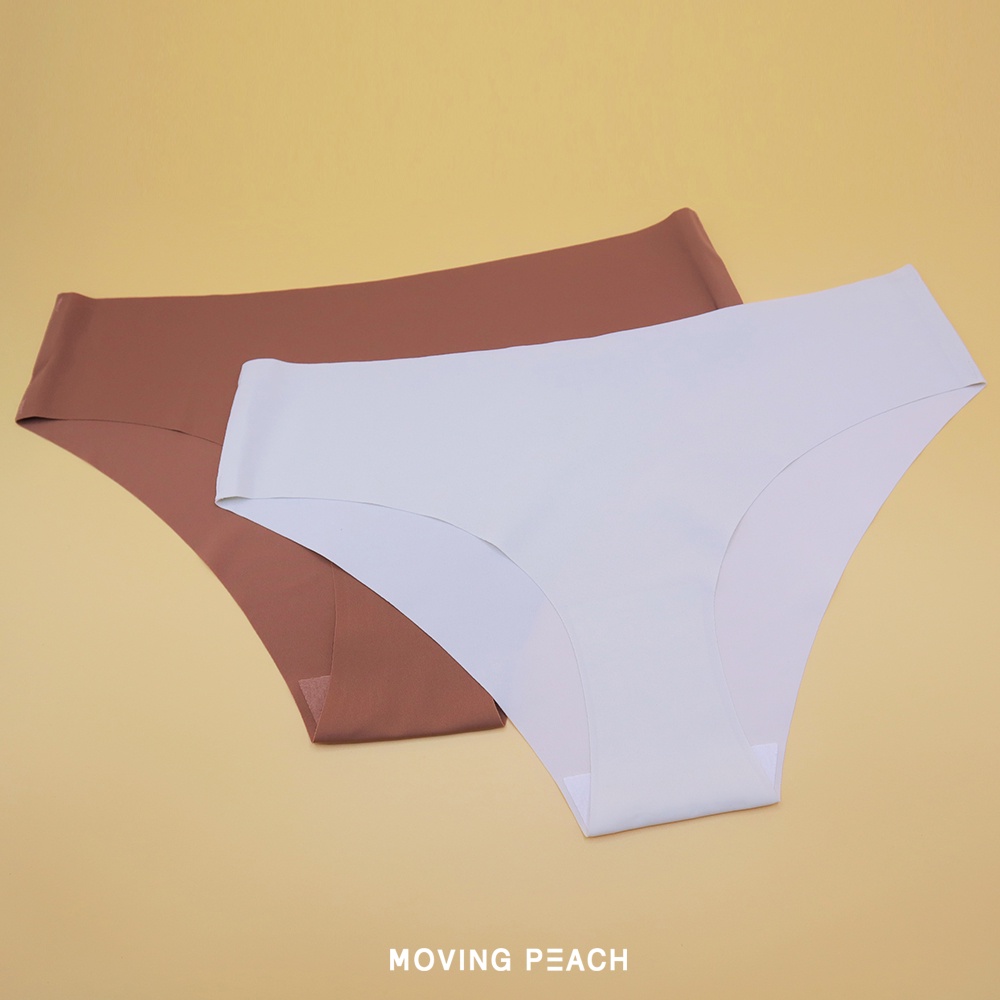 MOVING PEACH Quần lót nâng hông không đường may màu trơn sexy kích thước S-XL cho nữ